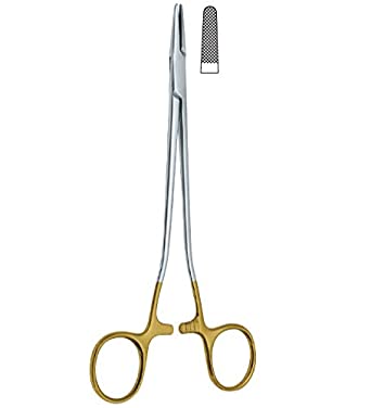 Sarot Needle Holder, Tungsten Carbide, Use W/ 3-0 & 4-0 Suture, 10" (25.4 Cm)